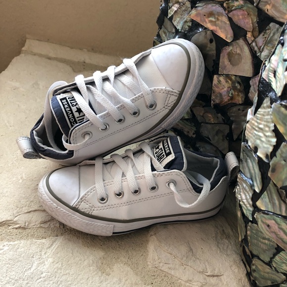 white leather converse size 11